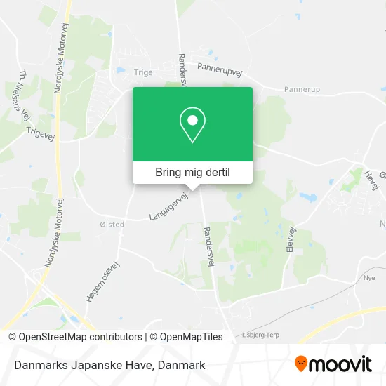 Danmarks Japanske Have kort