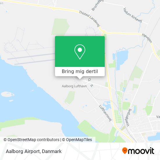 Aalborg Airport kort