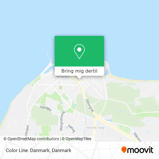 Color Line. Danmark kort