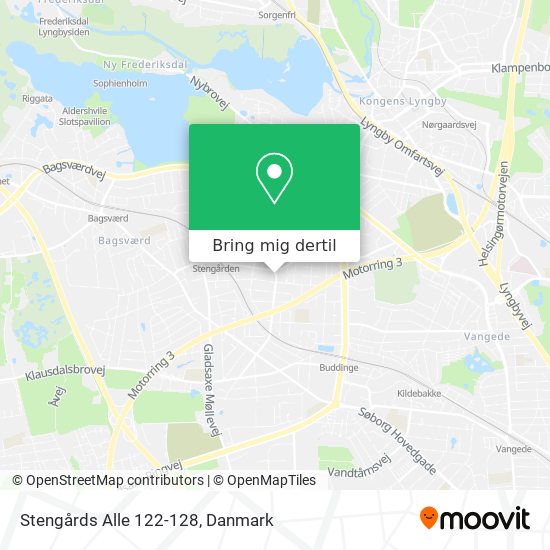 Stengårds Alle 122-128 kort