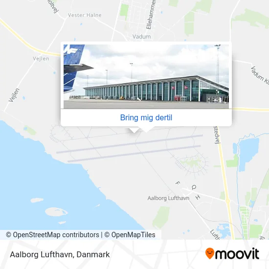 Aalborg Lufthavn kort