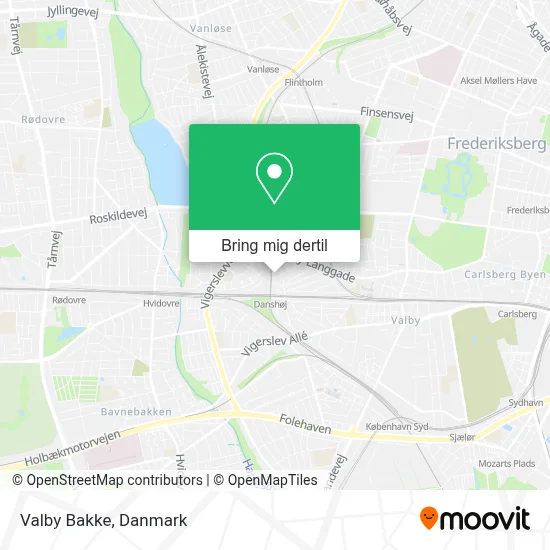 Valby Bakke kort