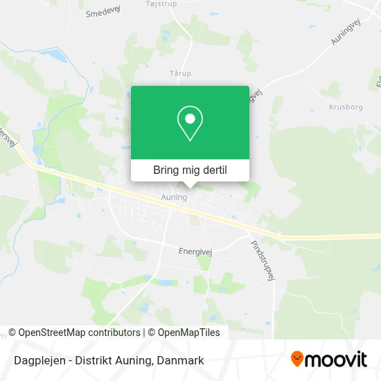 Dagplejen - Distrikt Auning kort