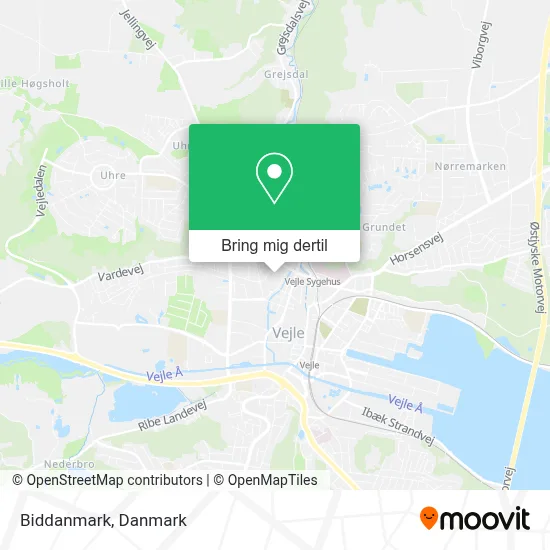 Biddanmark kort
