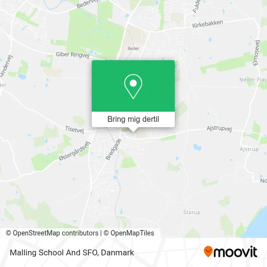 Malling School And SFO kort