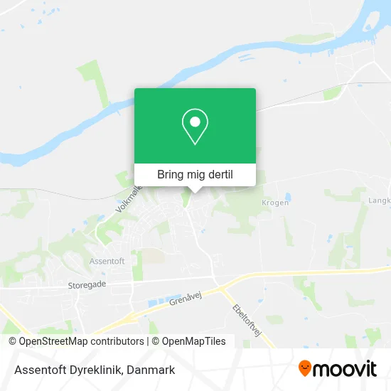 Assentoft Dyreklinik kort