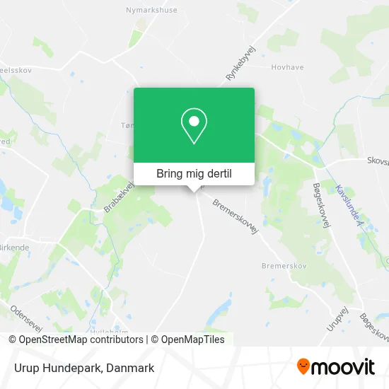 Urup Hundepark kort