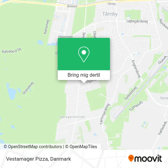 Vestamager Pizza kort
