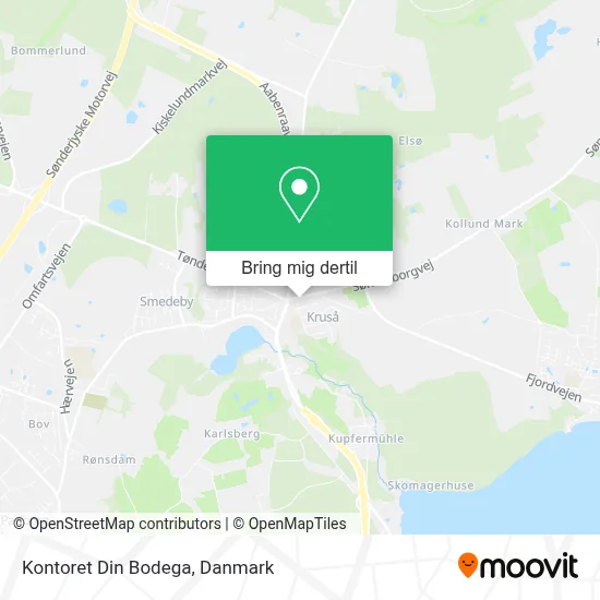 Kontoret Din Bodega kort