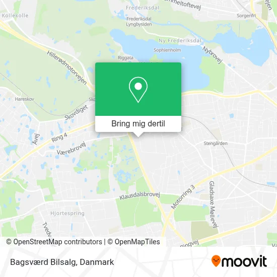Bagsværd Bilsalg kort
