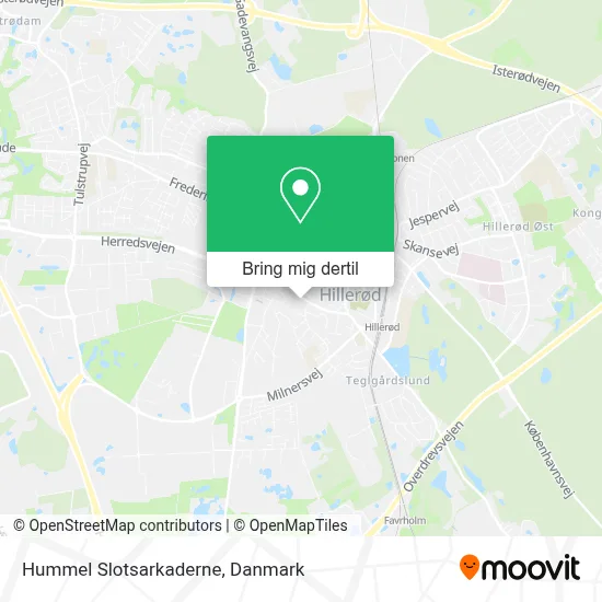 Hummel Slotsarkaderne kort