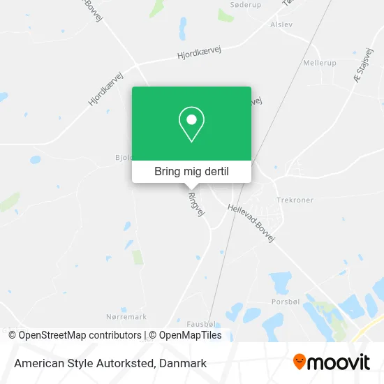 American Style Autorksted kort