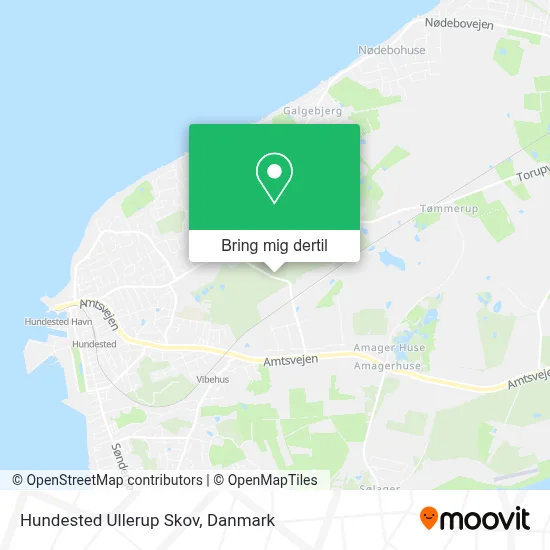 Hundested Ullerup Skov kort
