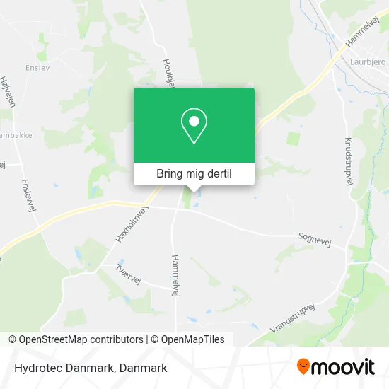 Hydrotec Danmark kort