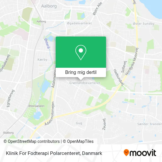 Klinik For Fodterapi Polarcenteret kort