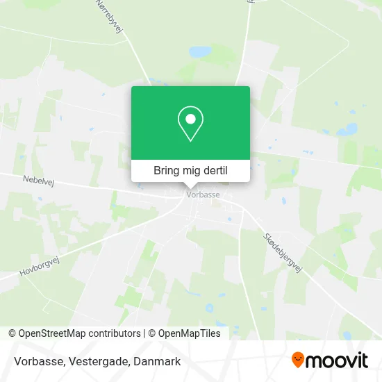 Vorbasse, Vestergade kort