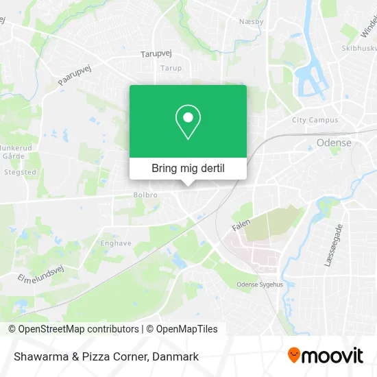 Shawarma & Pizza Corner kort