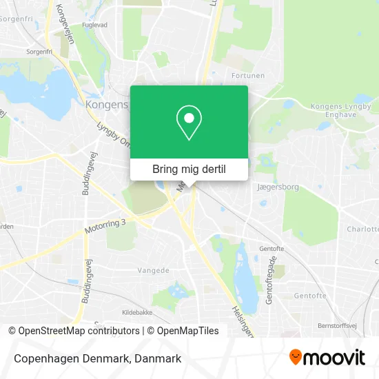 Copenhagen Denmark kort