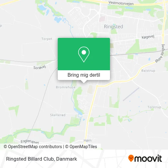 Ringsted Billard Club kort