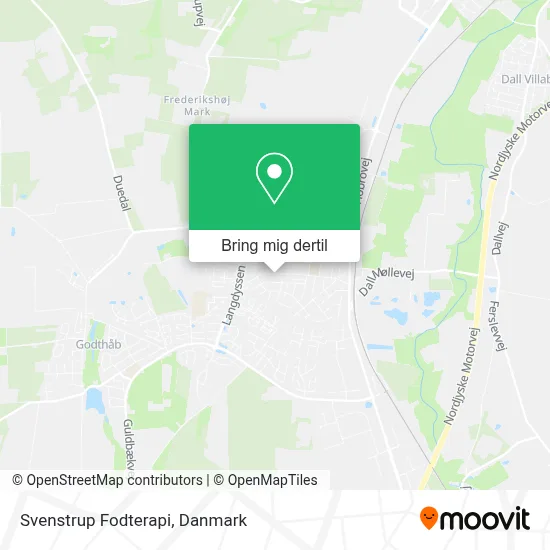 Svenstrup Fodterapi kort