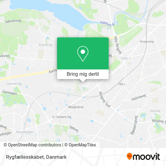 Rygfællesskabet kort