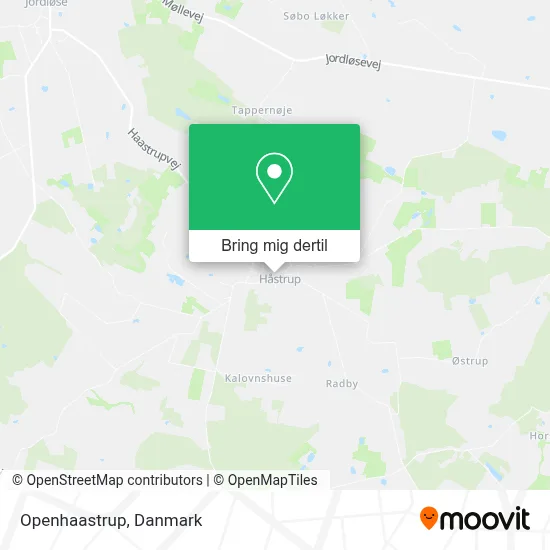 Openhaastrup kort