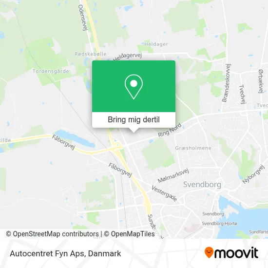 Autocentret Fyn Aps kort