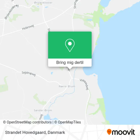 Strandet Hovedgaard kort