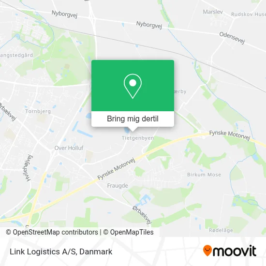 Link Logistics A/S kort