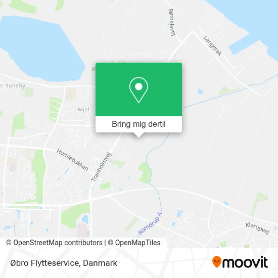 Øbro Flytteservice kort
