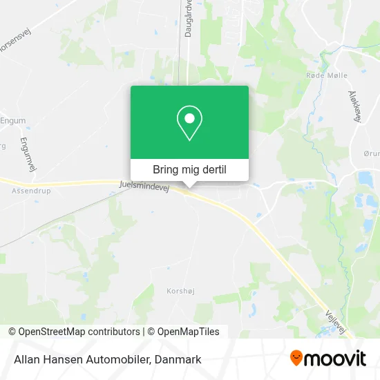 Allan Hansen Automobiler kort