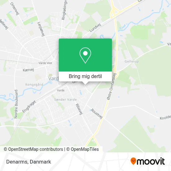 Denarms kort