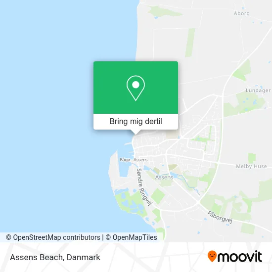 Assens Beach kort