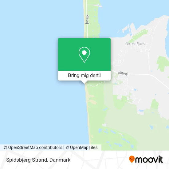 Spidsbjerg Strand kort
