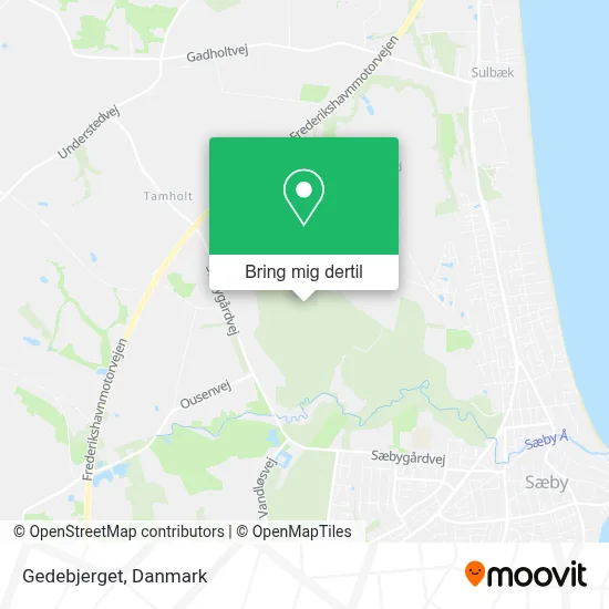 Gedebjerget kort