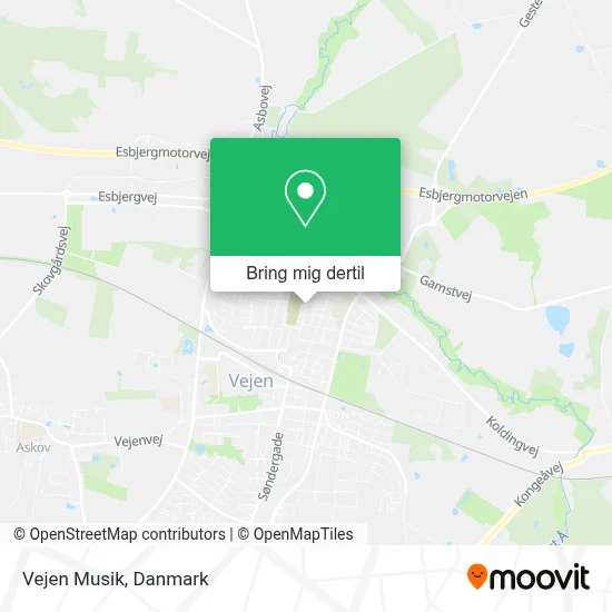Vejen Musik kort