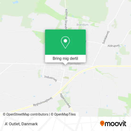 A' Outlet kort