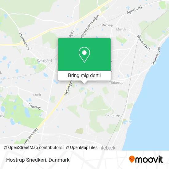 Hostrup Snedkeri kort