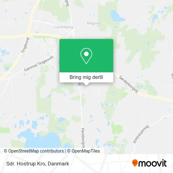 Sdr. Hostrup Kro kort