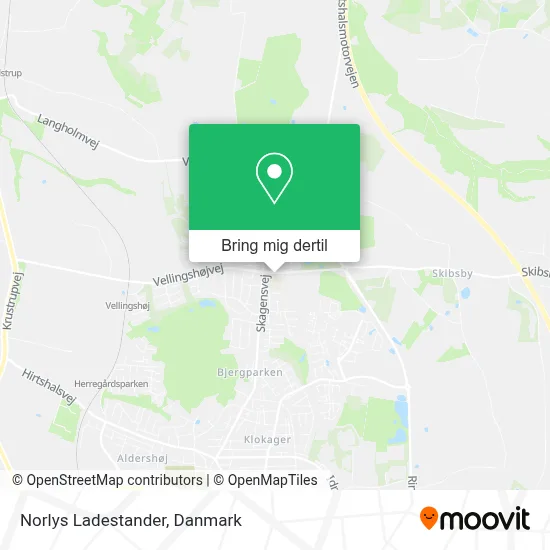 Norlys Ladestander kort