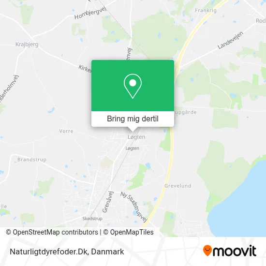 Naturligtdyrefoder.Dk kort