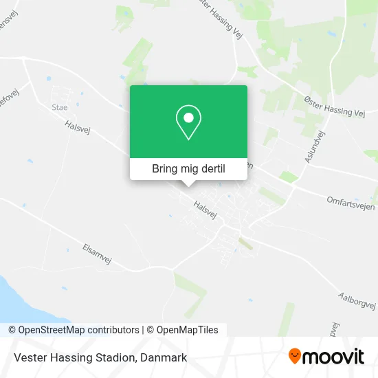 Vester Hassing Stadion kort