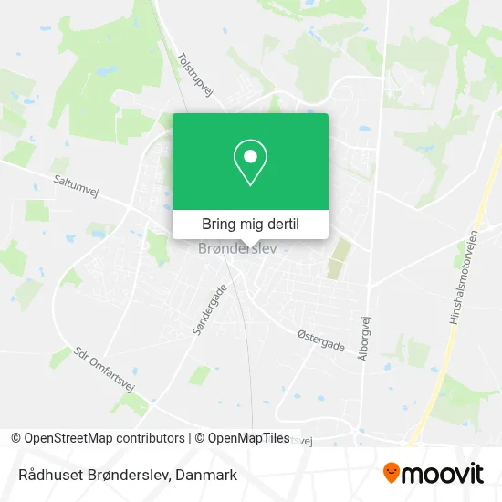 Rådhuset Brønderslev kort
