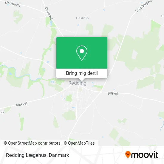 Rødding Lægehus kort