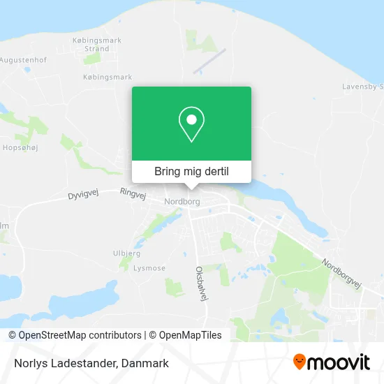 Norlys Ladestander kort