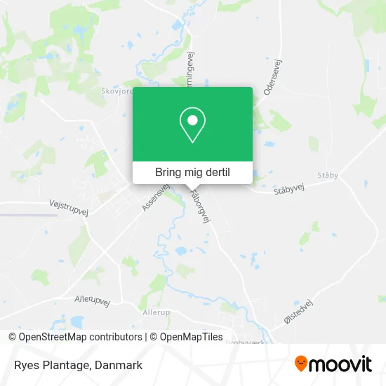 Ryes Plantage kort