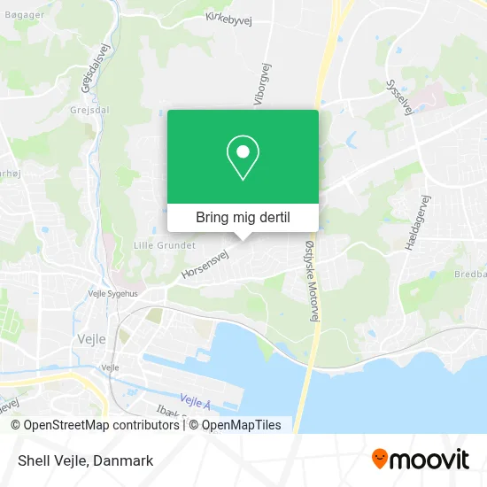 Shell Vejle kort