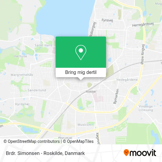 Brdr. Simonsen - Roskilde kort