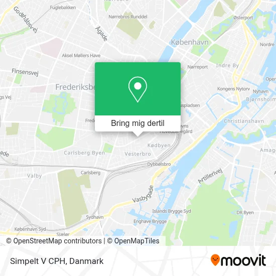 Simpelt V CPH kort