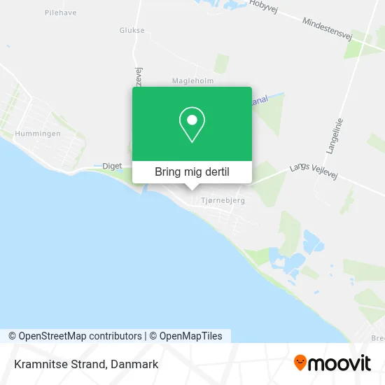 Kramnitse Strand kort